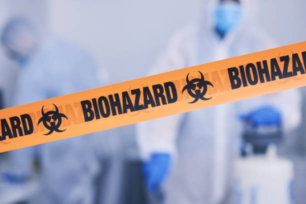 Professional Biohazard Cleanup technician working in Cummaquid, MA